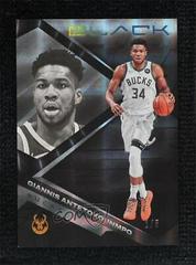 Giannis Antetokounmpo [Holo Gold] #10 Basketball Cards 2021 Panini Black Prices