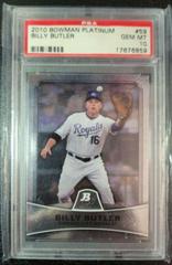 Billy Butler #59 Baseball Cards 2010 Bowman Platinum Prices