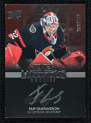 Filip Gustavsson #LRS-FG Hockey Cards 2021 SPx UD Black Lustrous Rookie Signatures Prices