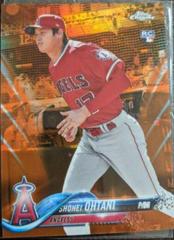 Shohei Ohtani [Pitching Orange Refractor] #150 Baseball Cards 2018 Topps Chrome Prices