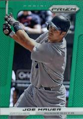 Joe Mauer [Green Prizm] #173 Baseball Cards 2013 Panini Prizm Prices