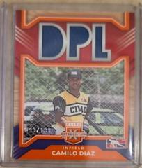 Camilo Diaz [Orange] #DM-CD Baseball Cards 2022 Panini Elite Extra Edition DPL Materials Prices