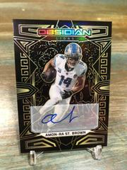 Amon-Ra St. Brown [Yellow Electric Etch] #34 Football Cards 2023 Panini Obsidian Signature Prices