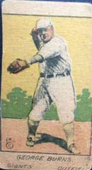 George Burns [Hand Cut] #10 Baseball Cards 1920 W516 1 Prices