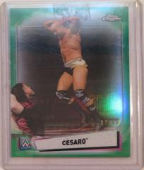 Cesaro [Green Refractor] #IV-22 Wrestling Cards 2021 Topps Chrome WWE Image Variations Prices