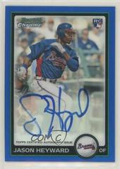 Jason Heyward [Blue Refractor Autograph] #200 Baseball Cards 2010 Bowman Chrome Prices