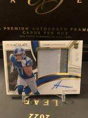 Aidan Hutchinson [Patch Autograph] #102 Football Cards 2022 Panini Immaculate Collection Prices