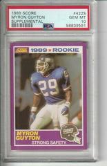 Myron Guyton #422S Football Cards 1989 Panini Score Supplemental Prices