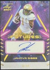 Jahmyr Gibbs [Gold] #UF-JG1 Football Cards 2022 Leaf Ultimate Draft Futures Autographs Prices