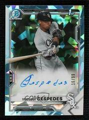 Yoelqui Cespedes [Aqua Refractor] #BSPA-YC Baseball Cards 2021 Bowman Sapphire Autographs Prices