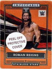 Roman Reigns [Orange] Wrestling Cards 2022 Panini Impeccable WWE Stainless Stars Prices