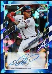 Cristian Pache Baseball Cards 2021 Topps Chrome Update Sapphire Rookie Autographs Prices