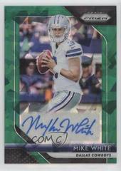 Mike White [Green Prizm Crystals] Football Cards 2018 Panini Prizm Rookie Autographs Prices