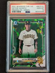 Victor Acosta [Green] #BCP-151 Baseball Cards 2021 Bowman Chrome Sapphire Prospects Prices
