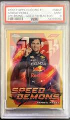 Sergio Perez [Gold] #SD-SP Racing Cards 2022 Topps Chrome Formula 1 Speed Demons Prices