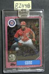 Juan Soto [Red] #87TBA-JS Baseball Cards 2022 Topps Clearly Authentic 1987 Autographs Prices