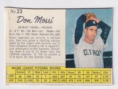 Don Mossi [Hand Cut] #23 Baseball Cards 1962 Jell O Prices