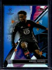 Angel Gomes [Blue] Soccer Cards 2021 Topps Finest UEFA Champions League Prices