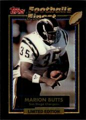 Marion Butts #3 Football Cards 1992 Topps Finest Prices