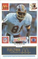 Art Monk [Blue] #81 Football Cards 1986 McDonald's All Stars Prices