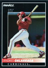 Andres Galarraga #381 Baseball Cards 1992 Pinnacle Prices