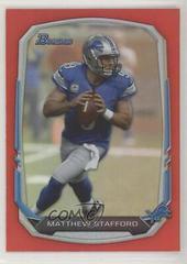 Matthew Stafford [Rainbow Foil Red] Football Cards 2013 Bowman Prices