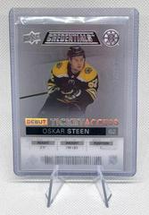 Oskar Steen Hockey Cards 2021 Upper Deck Credentials Debut Ticket Access Acetate Prices