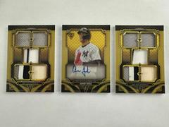 Aaron Judge [Gold] Baseball Cards 2022 Topps Triple Threads Deca Autograph Relic Prices