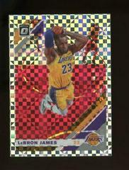 LeBron James [Checkerboard] Basketball Cards 2019 Panini Donruss Optic Prices