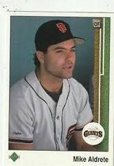 Mike Aldrete #239 Baseball Cards 1989 Upper Deck Prices