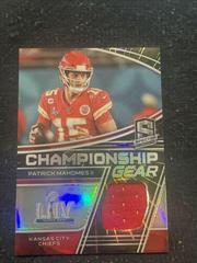 Patrick Mahomes II Football Cards 2022 Panini Spectra Championship Gear Prices