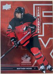 Matthew Wood Hockey Cards 2022 Upper Deck Team Canada Juniors FX Prices