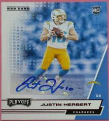Justin Herbert [Autographs Red Zone] #203 Football Cards 2020 Panini Playoff Prices