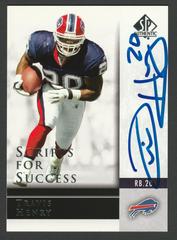 Travis Henry #SS-TR Football Cards 2004 SP Authentic Scripts for Success Autograph Prices