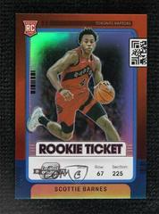 Scottie Barnes [Blue] #22 Basketball Cards 2021 Panini Contenders Optic Rookies Prices