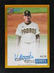 Victor Acosta [Gold] #93PA-VA Baseball Cards 2021 Bowman Heritage Chrome Prospect Autographs Prices