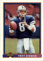 Troy Aikman Football Cards 1991 Bowman Prices