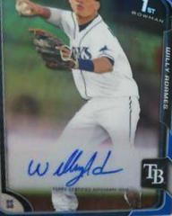 Willy Adames [Blue Refractor] #WA Baseball Cards 2015 Bowman Chrome Autograph Prospect Prices