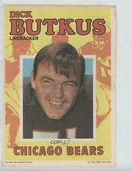 Dick Butkus #28 Football Cards 1971 Topps Pin Ups Prices
