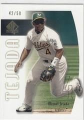 Miguel Tejada #6 Baseball Cards 2002 SP Authentic Prices