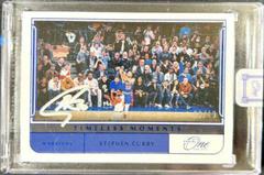 Stephen Curry Basketball Cards 2021 Panini One and One Timeless Moments Autographs Prices