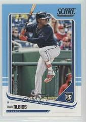 Ozzie Albies [Blue] #8 Baseball Cards 2018 Panini Chronicles Score Prices