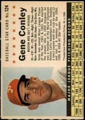 Gene Conley [Perforated] #124 Baseball Cards 1961 Post Cereal Prices