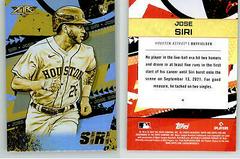 Jose Siri [Gold Minted] #4 Baseball Cards 2022 Topps Fire Prices