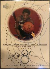 Kobe Bryant Basketball Cards 2002 Ultimate Collection Signatures Prices