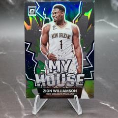 Zion Williamson [Lime Green] #20 Basketball Cards 2022 Panini Donruss Optic My House Prices