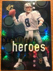 Troy Aikman Football Cards 2000 Spx Highlight Heroes Prices