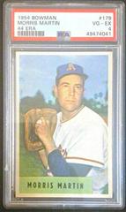 Morris Martin [4. 44 ERA] #179 Baseball Cards 1954 Bowman Prices