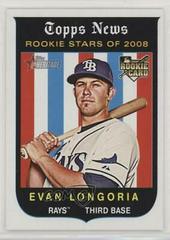 Evan Longoria #650 Baseball Cards 2008 Topps Heritage Prices