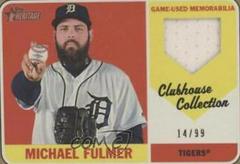 Michael Fulmer [High Number Gold] Baseball Cards 2018 Topps Heritage Clubhouse Collection Relics Prices